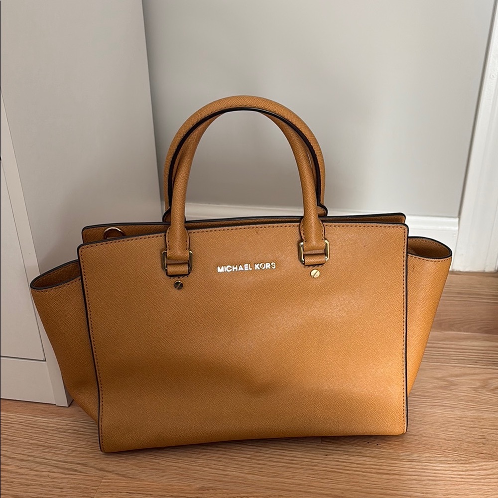 Michael Kors Tan Leather Tote Bag